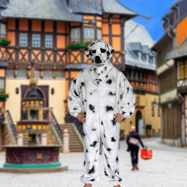 Creative Cute Plush Dalmatian Clothes Suit