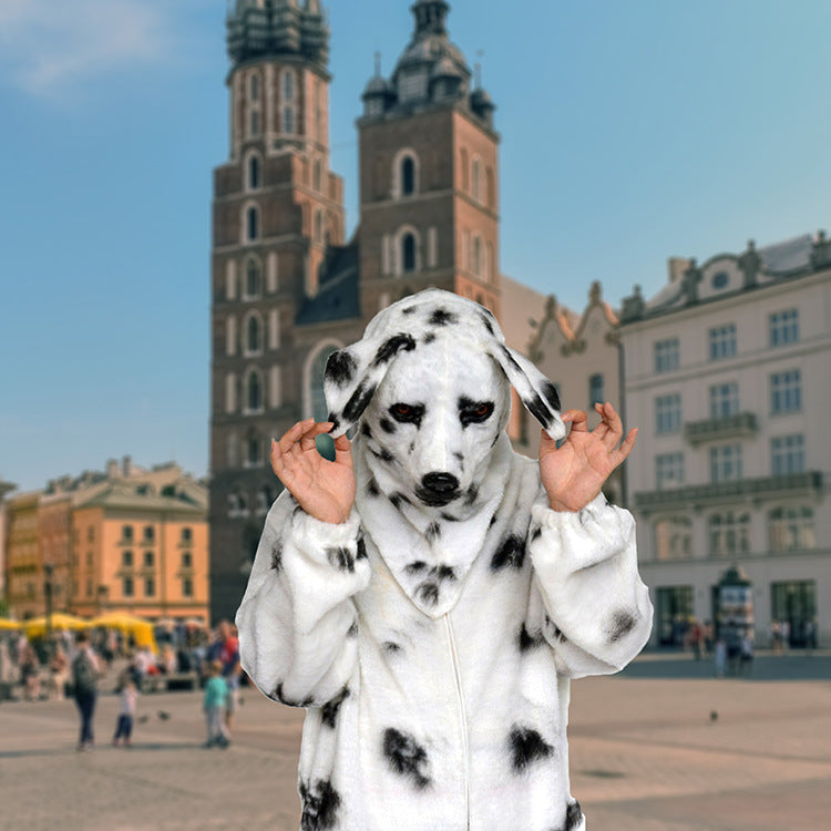 Creative Cute Plush Dalmatian Clothes Suit